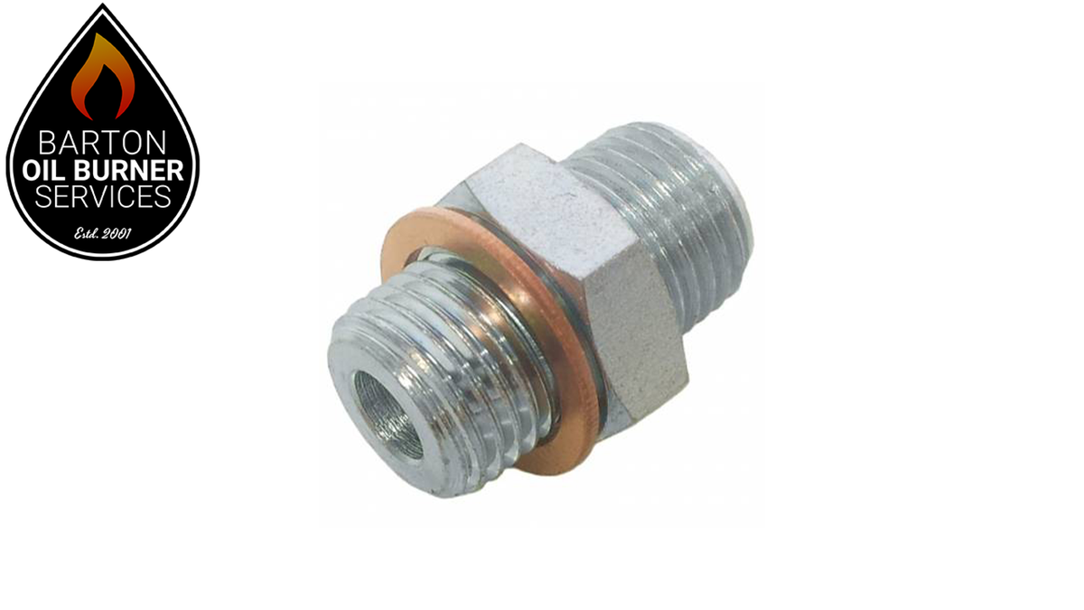 Oil Line Nipple 1/4 Inch Coned X 1/4 Inch BSP. (2405005LL)