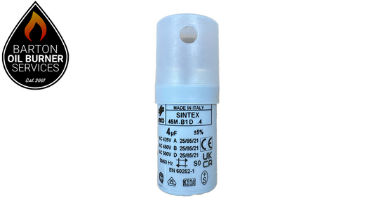 Universal White Non-Threaded 4.0uf Motor Capacitor (M02-0004)