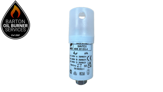 Universal White Threaded 4.0uf Motor Capacitor (M02-0007)